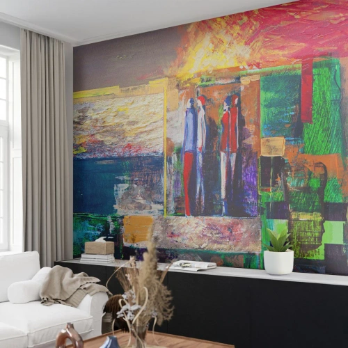 Fototapeta Premium Sand - Vztahy a emoce - Abstrakce, Lidé, Kus - 200x140 cm