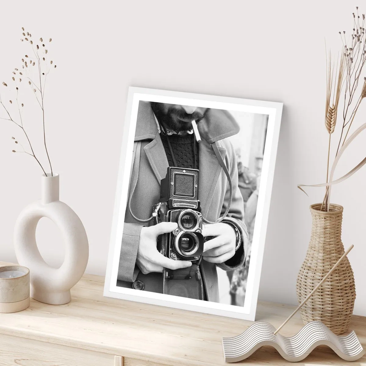 Plakát v bílém rámu - V retro stylu - 61x91 cm