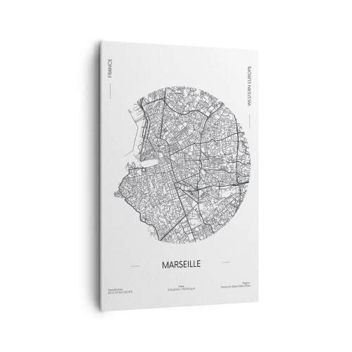 Obraz na plátně - Anatomie Marseille - 80x120 cm