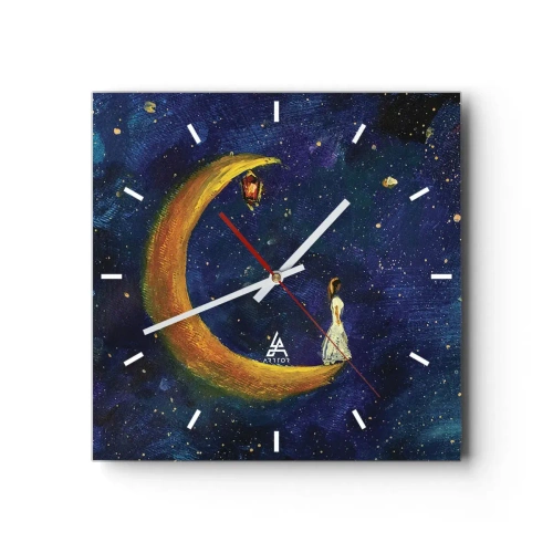 Nástěnné hodiny - Volání světa - 40x40 cm
