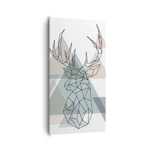 Obraz na plátně - V geometrickém lese - 65x120 cm