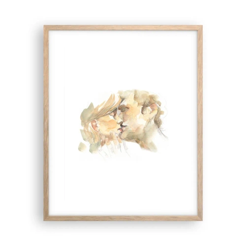 Plakát v rámu světlý dub - Nalezena polovina? - 40x50 cm