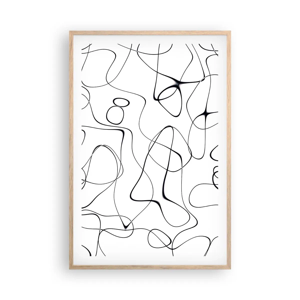 Plakát v rámu světlý dub - Cesty života, zákruty osudu - 61x91 cm