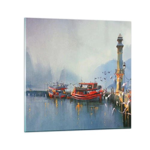 Obraz na skle - Na konci světa - 30x30 cm