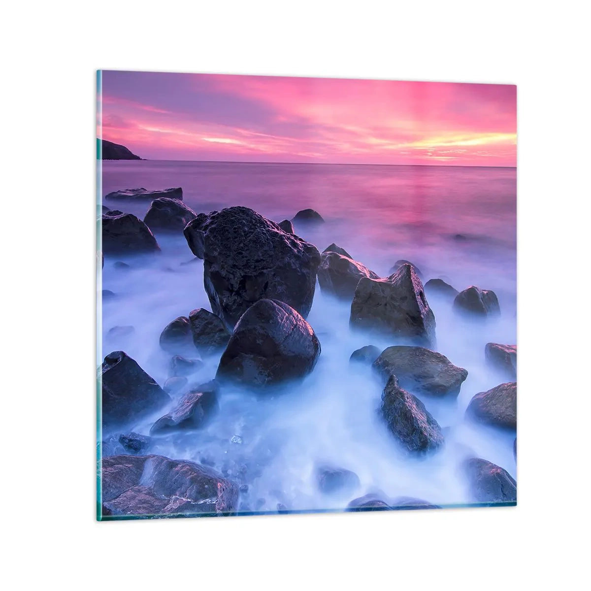 Obraz na skle - Narozeniny v lesku a v mlze - 30x30 cm