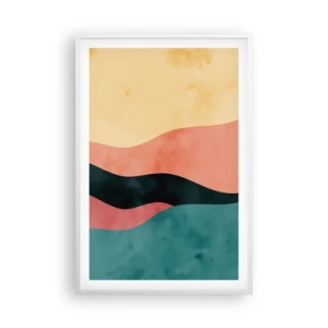 Plakát v bílém rámu - Kompatibilní nesoulad - 61x91 cm