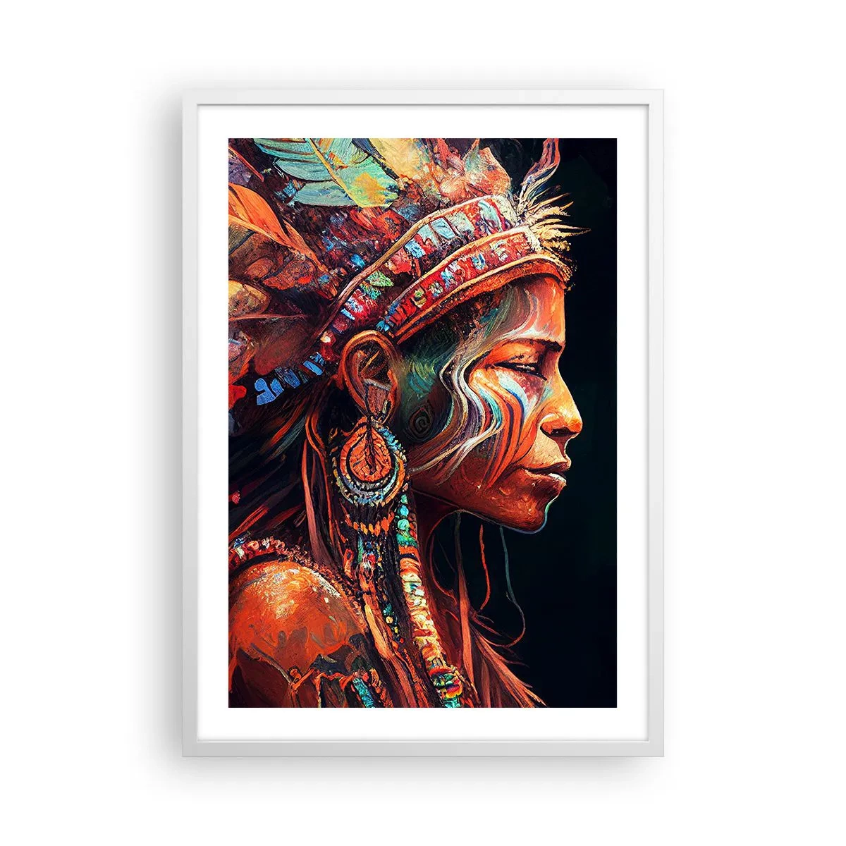 Plakát v bílém rámu - Magický rituál - 50x70 cm