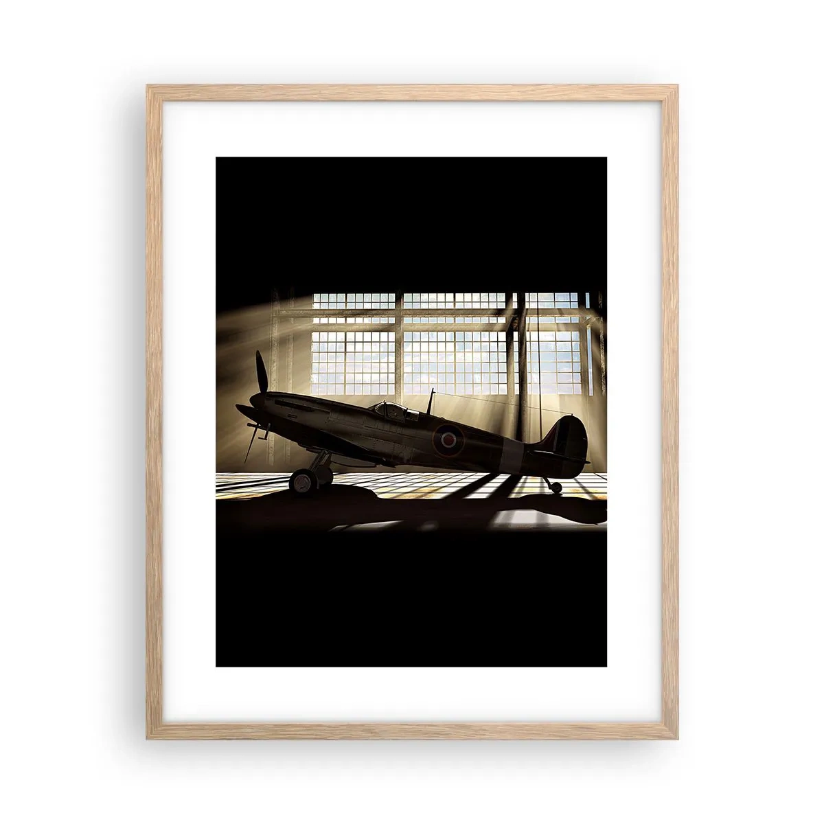 Plakát v rámu světlý dub - Odpočinek bojovníka - 40x50 cm