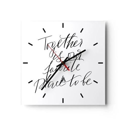 Nástěnné hodiny - Cítíte to také? - 40x40 cm