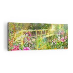 Obraz na plátně - Můstek jarního vzdychání - 100x40 cm