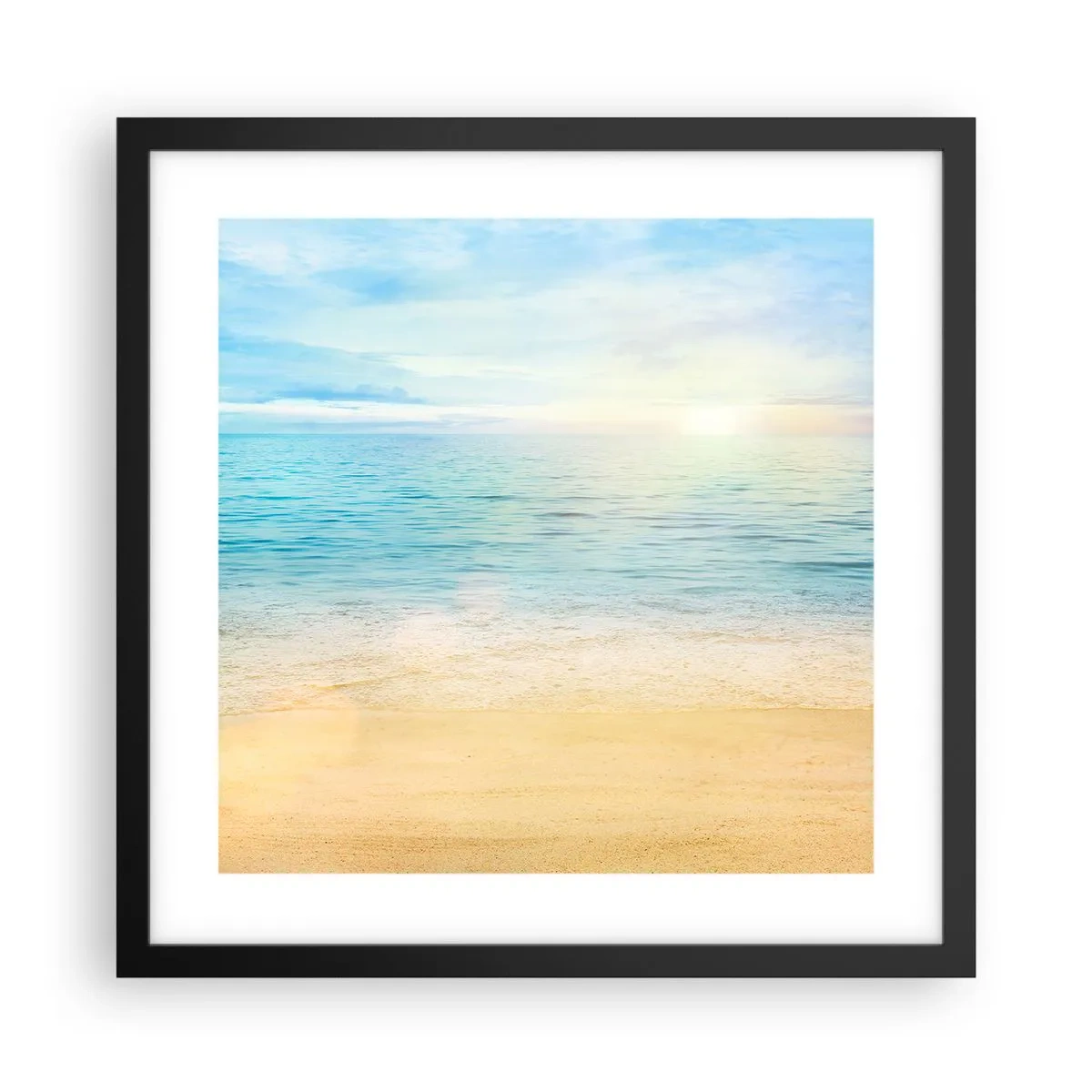 Plakát v černém rámu - Velká modř - 40x40 cm