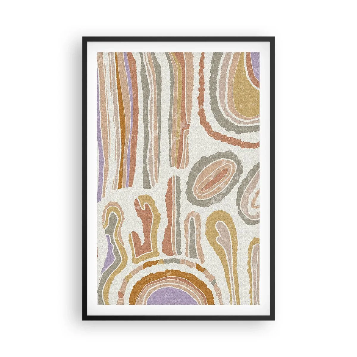 Plakát v černém rámu - Barevné průřezy - 61x91 cm