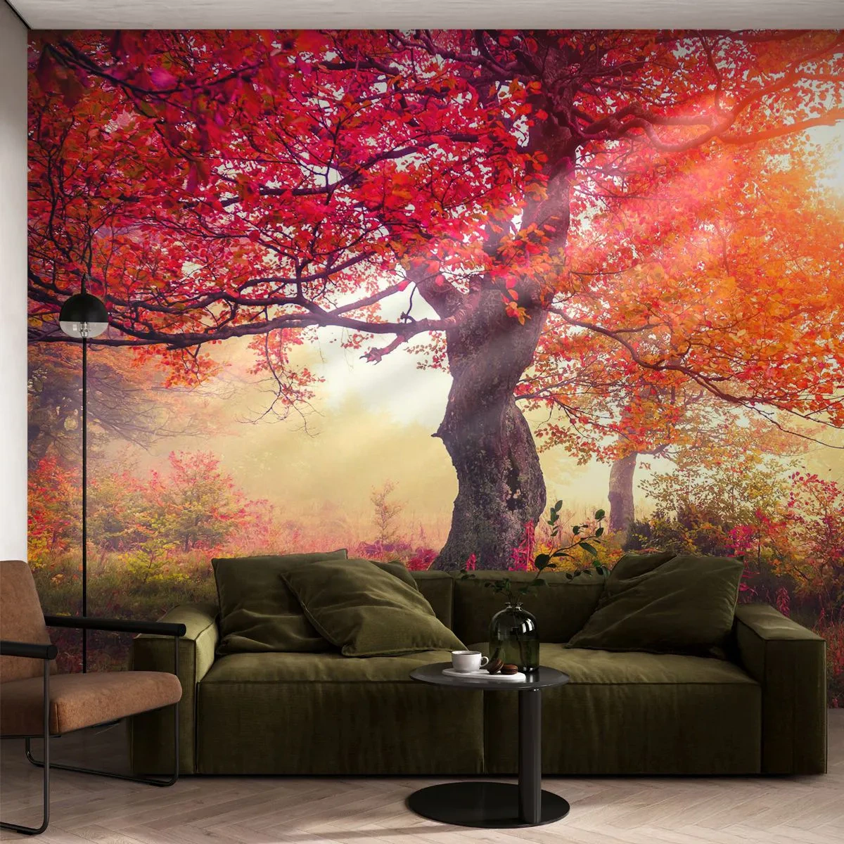 Fototapeta Samolepicí Deluxe Sticker - Šílenství rozkvětu - Krajina, Park, Květiny - 250x175 cm