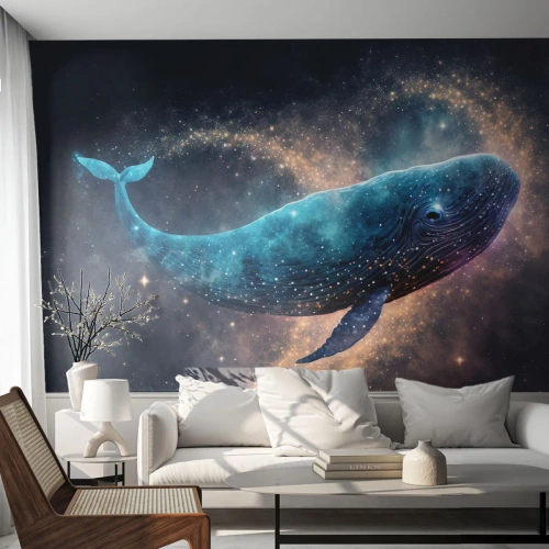 Fototapeta Premium Sand - Je takový svět… - Velryba, Kouzlo, Fantastický - 500x350 cm
