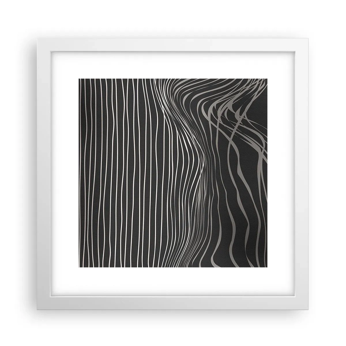 Plakát v bílém rámu - Rytmus a přízvuk - 30x30 cm