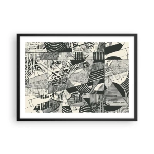 Plakát v černém rámu - Dynamika současnosti - 70x50 cm