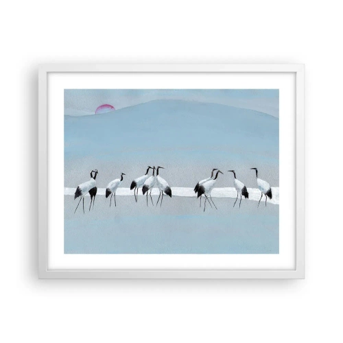 Plakát v bílém rámu - Po horkém dni - 50x40 cm