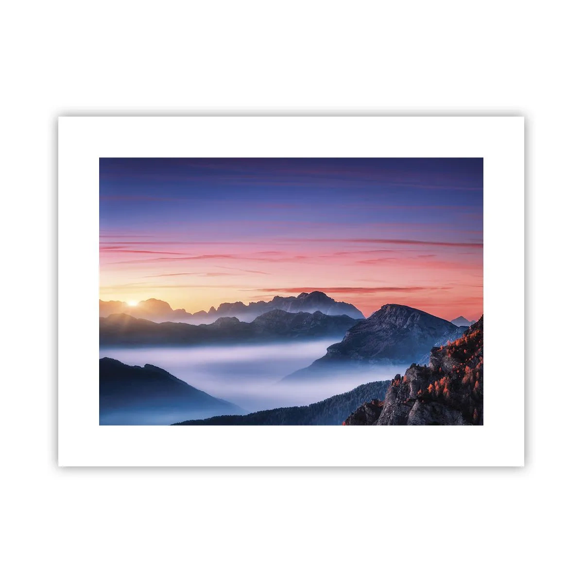 Plakát - Nad údolími - 40x30 cm