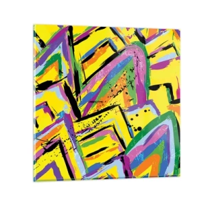 Obraz na skle - Až křičí radostí - 60x60 cm