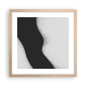 Plakát v rámu světlý dub - Plynulá rovnováha - 40x40 cm