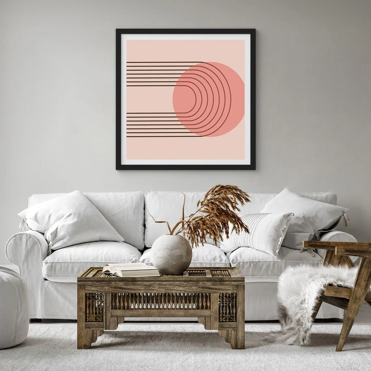 Plakát v černém rámu - Neodolatelná přitažlivost - 60x60 cm