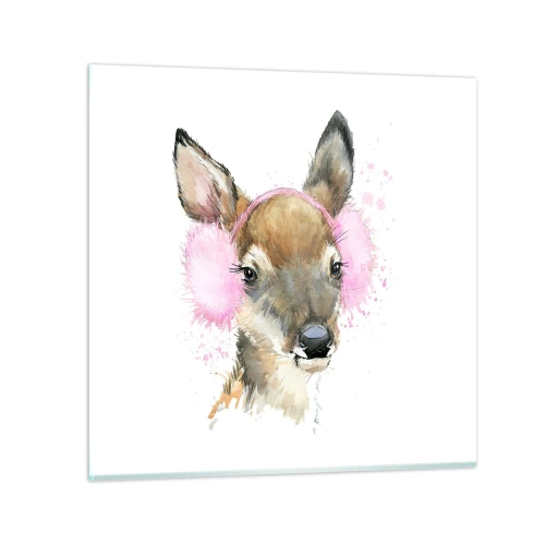 Obraz na skle - A mráz už není tak hrozný - 70x70 cm