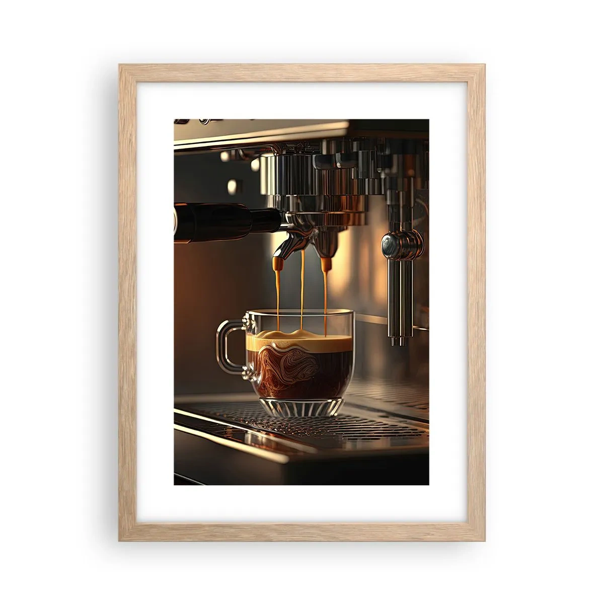 Plakát v rámu světlý dub - Smyslná směs - 30x40 cm