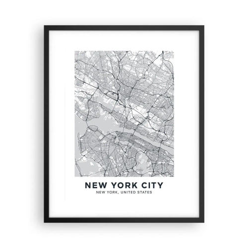 Plakát v černém rámu - Anatomie metropole - 40x50 cm