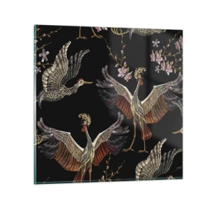 Obraz na skle - Pohádkový pták - 70x70 cm