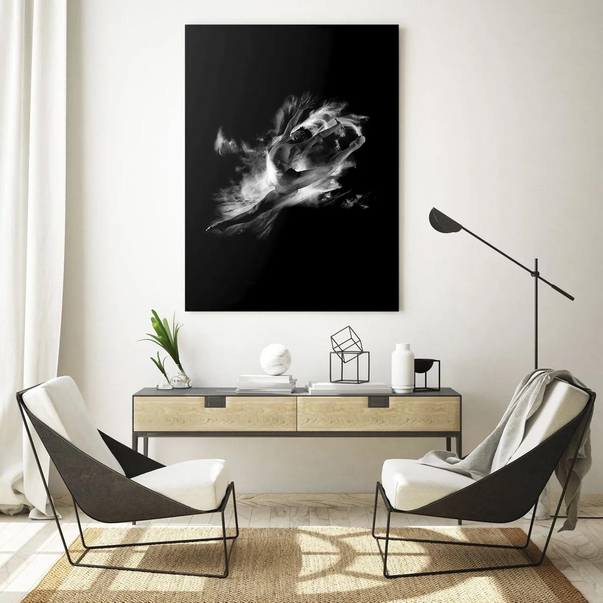 Obraz na skle - Zastaven za letu - 50x70 cm