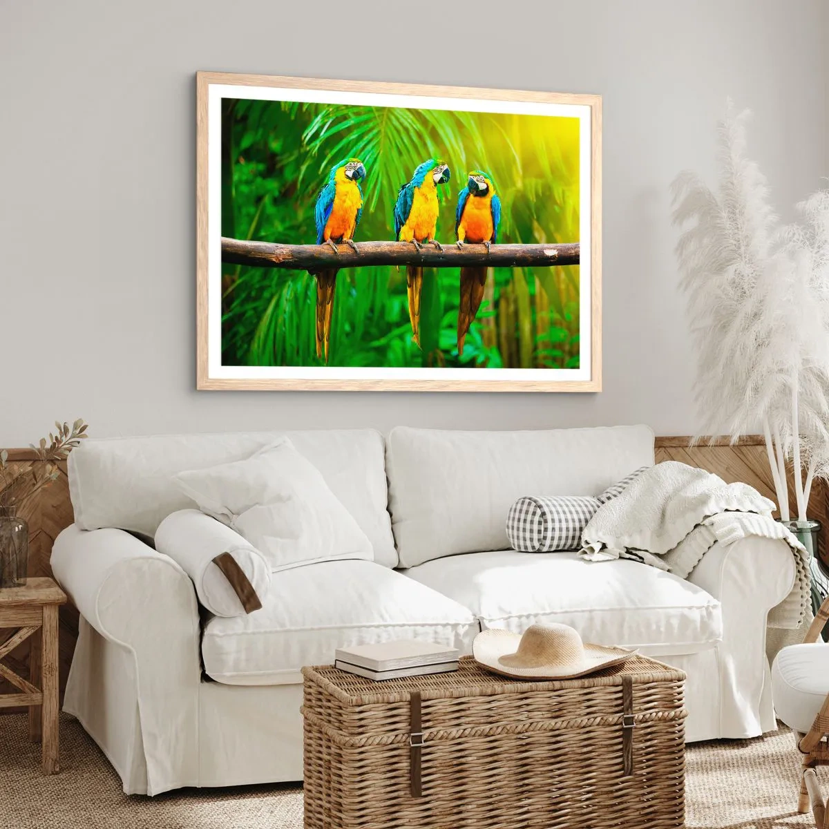 Plakát v rámu světlý dub - Slyšela jsi, že ona…? - 70x50 cm