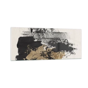 Obraz na skle - Kompozice s vášní - 100x40 cm