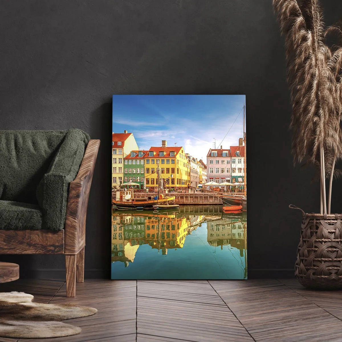 Obraz na plátně - U vody hladké jako zrcadlo - 50x70 cm