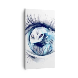 Obraz na plátně - Z očí do očí s divočinou - 55x100 cm