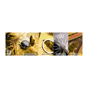 Vzor Fototapety Samolepicí Deluxe Sticker - Co tak na konec světa? - Cestování, Mapy světa, Kompas - 100x30 cm