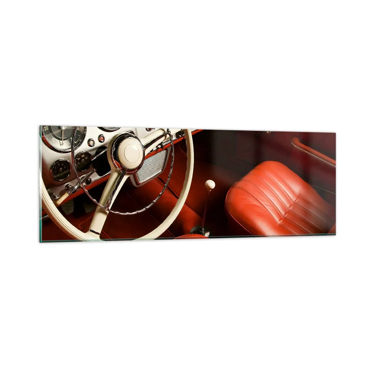 Obraz na skle - Luxus ve stylu vintage - 90x30 cm