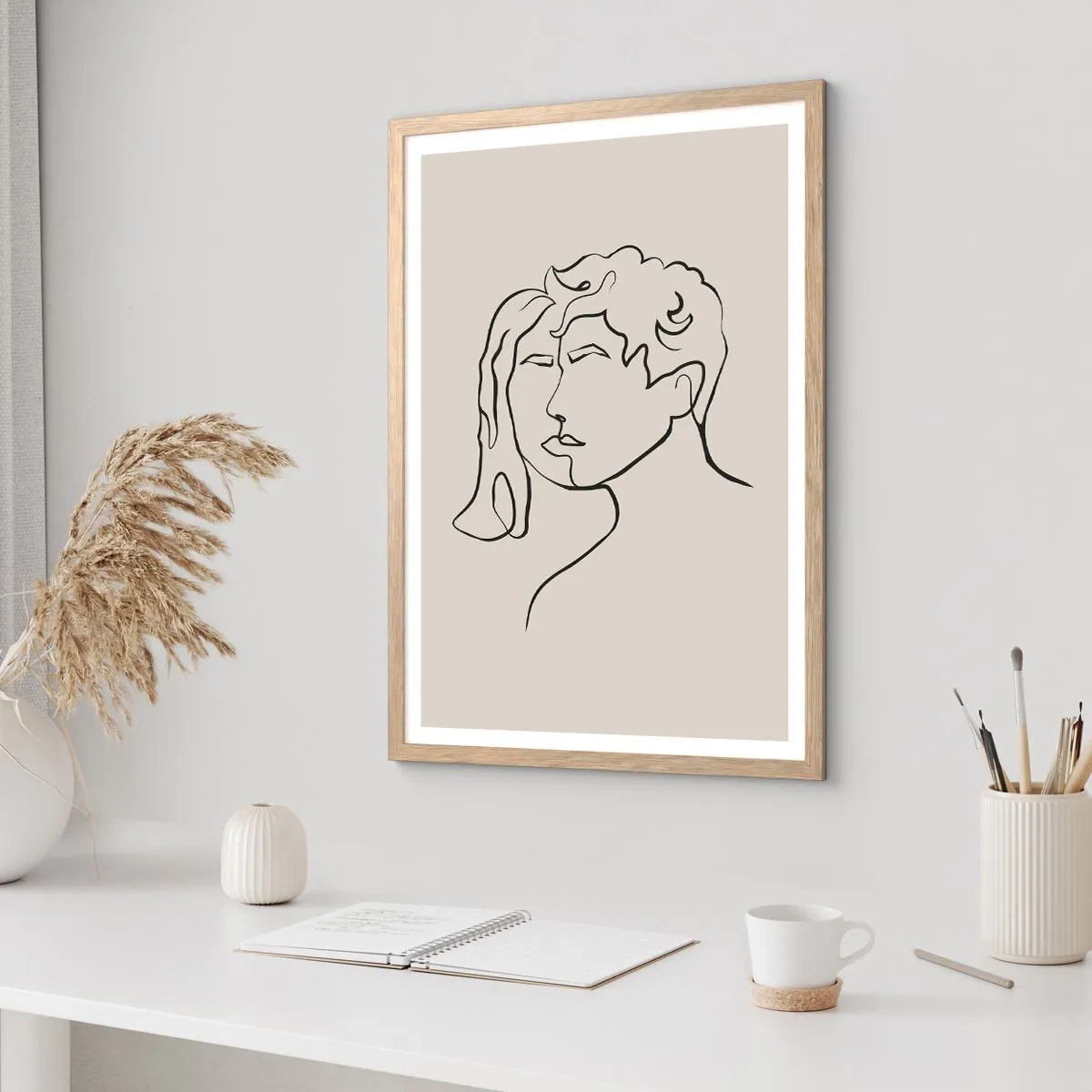 Plakát v rámu světlý dub - A byla jednota - 40x50 cm