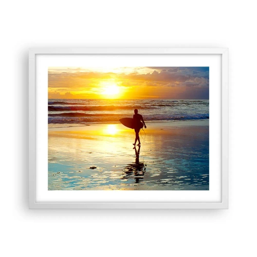 Plakát v bílém rámu - Návrat bojovníka - 50x40 cm