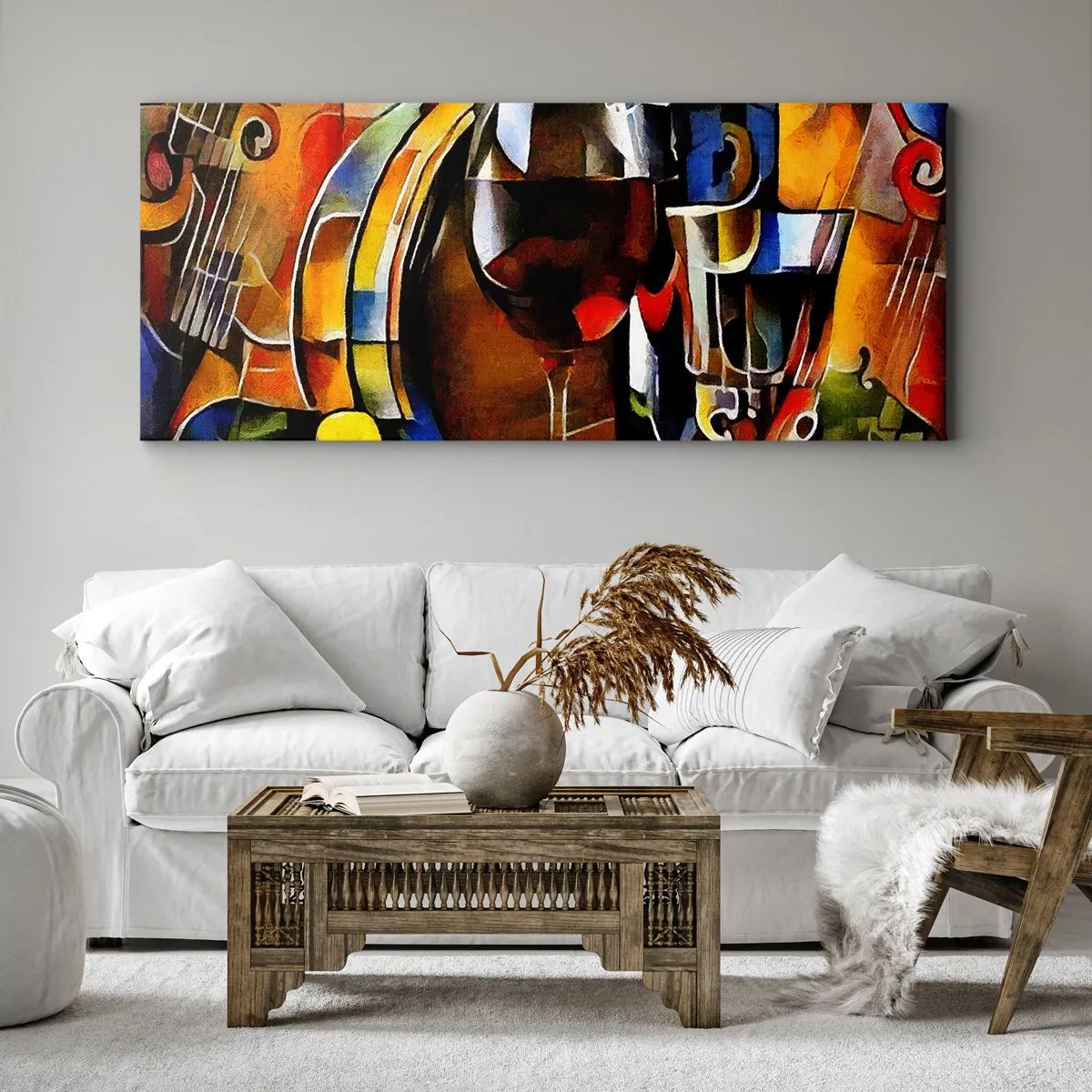 Obraz na plátně - I svět dostává barvy - 160x50 cm