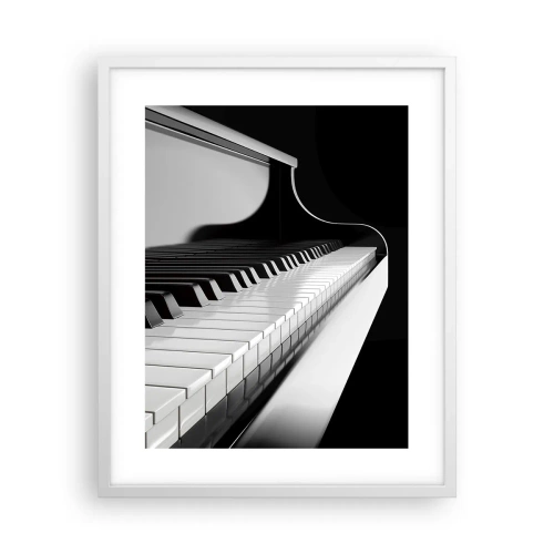 Plakát v bílém rámu - Harmonie tvarů a barev - 40x50 cm