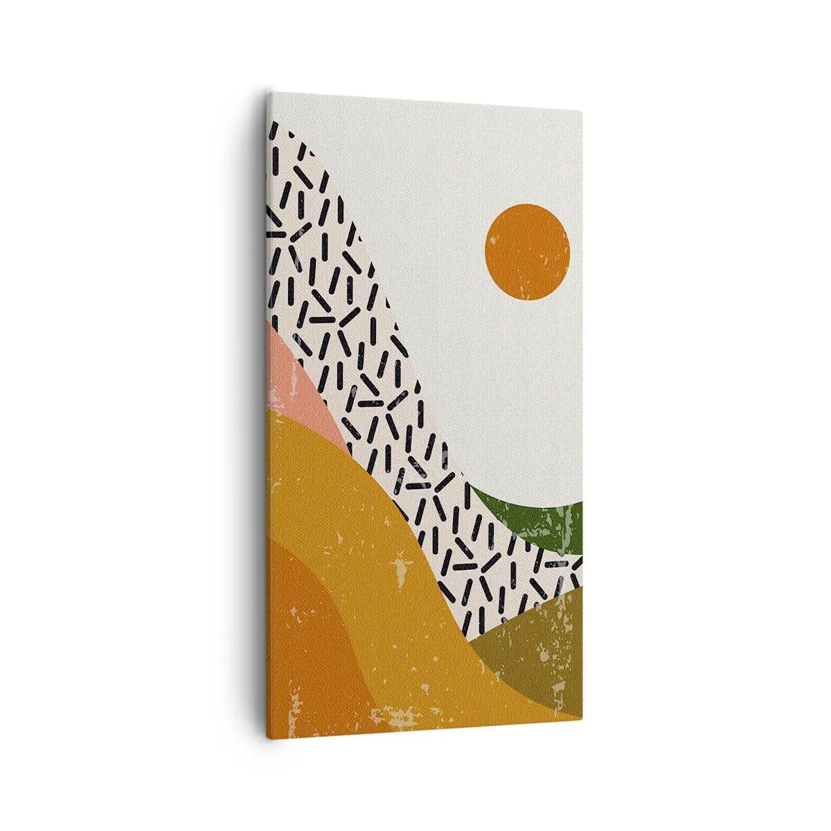 Obraz na plátně - Sluneční abstrakce - 55x100 cm