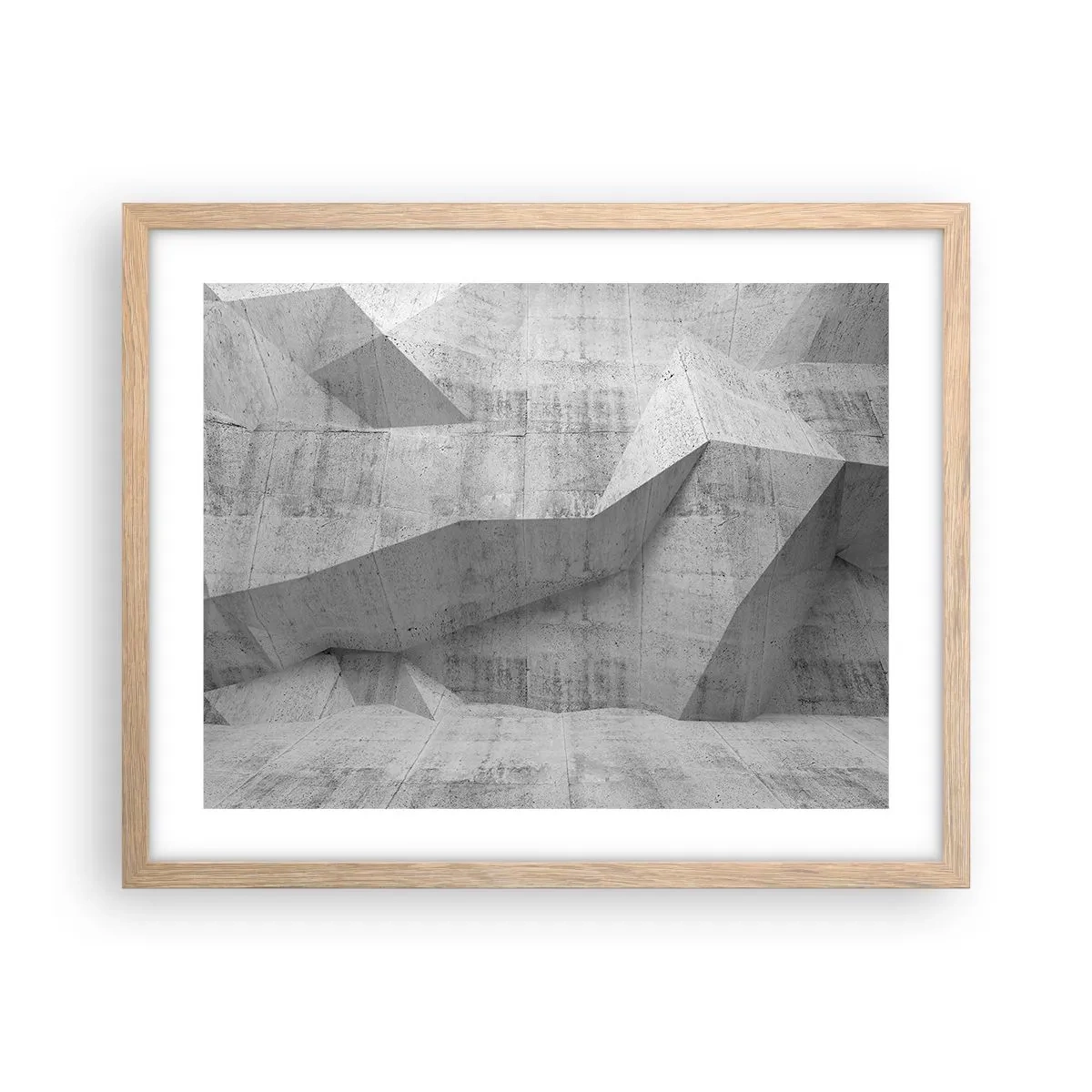 Plakát v rámu světlý dub - Skutečná výzva - 50x40 cm