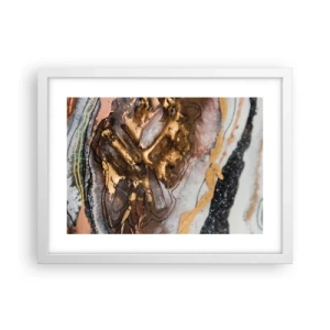 Plakát v bílém rámu - Prvek země - 40x30 cm