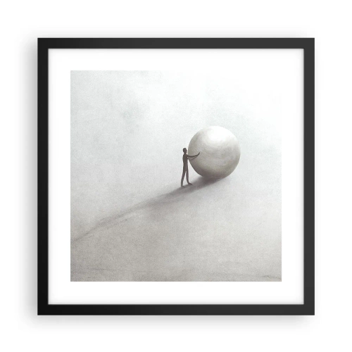 Plakát v černém rámu - Hra života - 40x40 cm