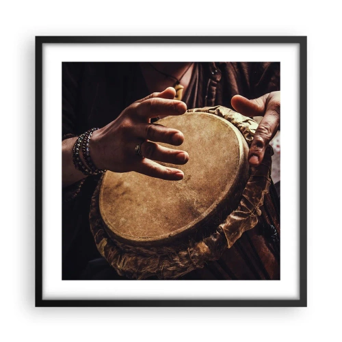 Plakát v černém rámu - V rytmu srdce - 50x50 cm