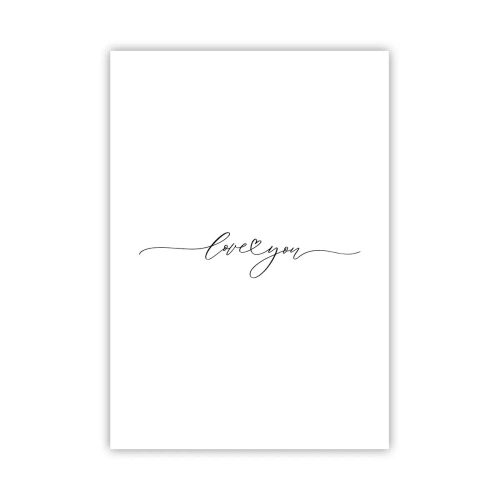 Plakát - Černé na bílém - 70x100 cm