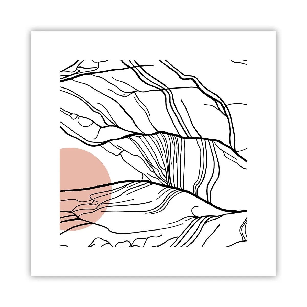 Plakát - V síti větviček - 30x30 cm