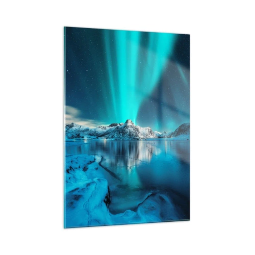 Obraz na skle - Noc plná světla - 50x70 cm