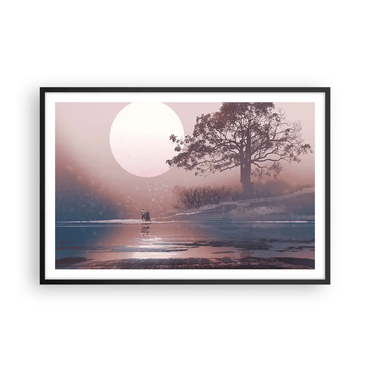 Plakát v černém rámu - Noční zázraky - 91x61 cm