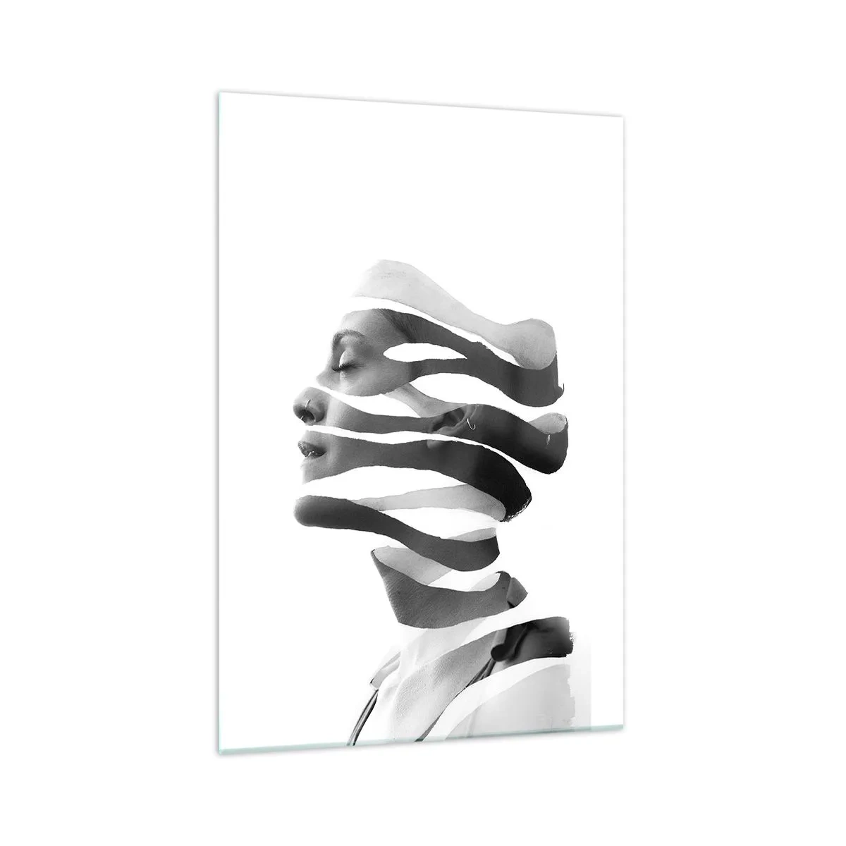 Obraz na skle - Surrealistický portrét - 70x100 cm